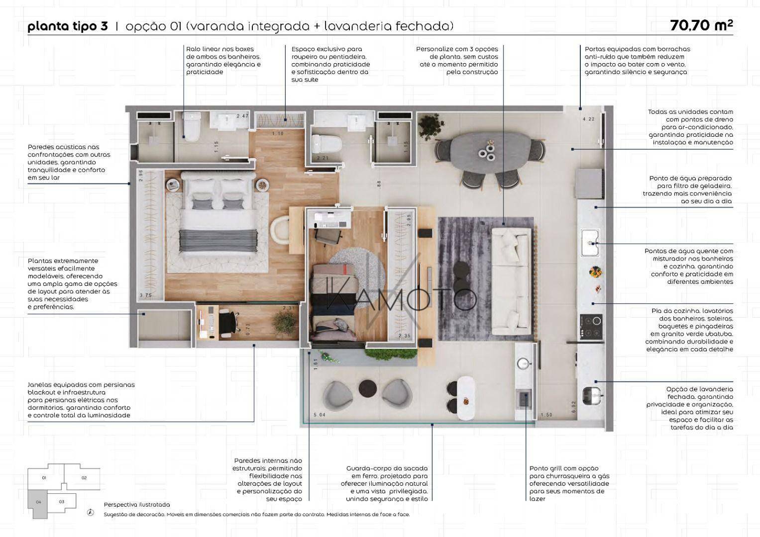 Apartamento à venda com 2 quartos, 69m² - Foto 41