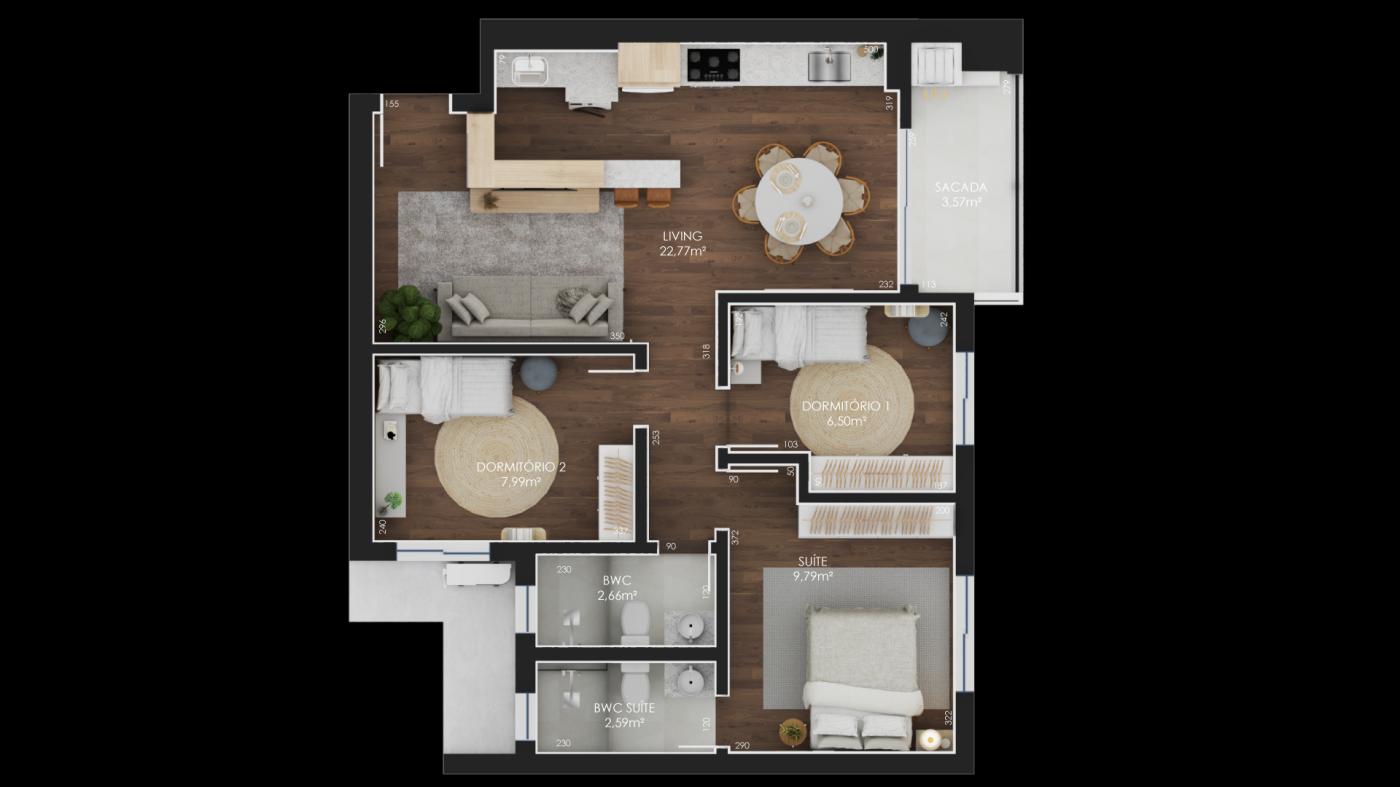 Apartamento à venda com 3 quartos, 73m² - Foto 34