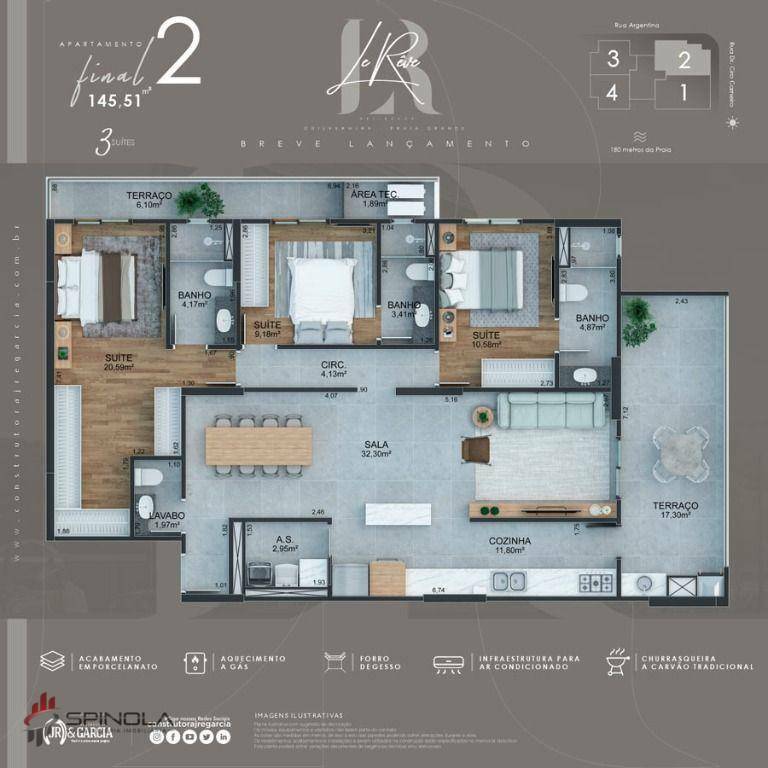 Apartamento à venda com 2 quartos, 107m² - Foto 11