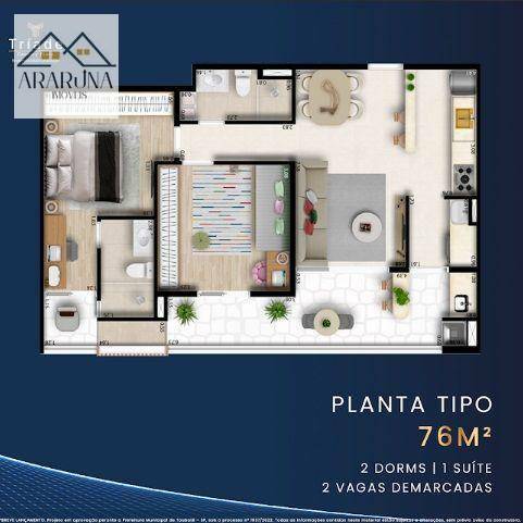 Apartamento à venda com 3 quartos, 69m² - Foto 8