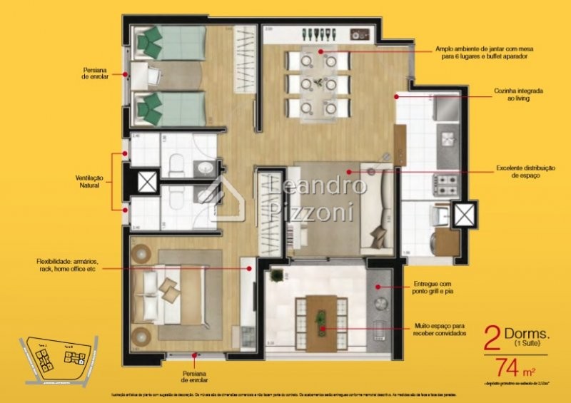 Apartamento à venda com 3 quartos, 97m² - Foto 40