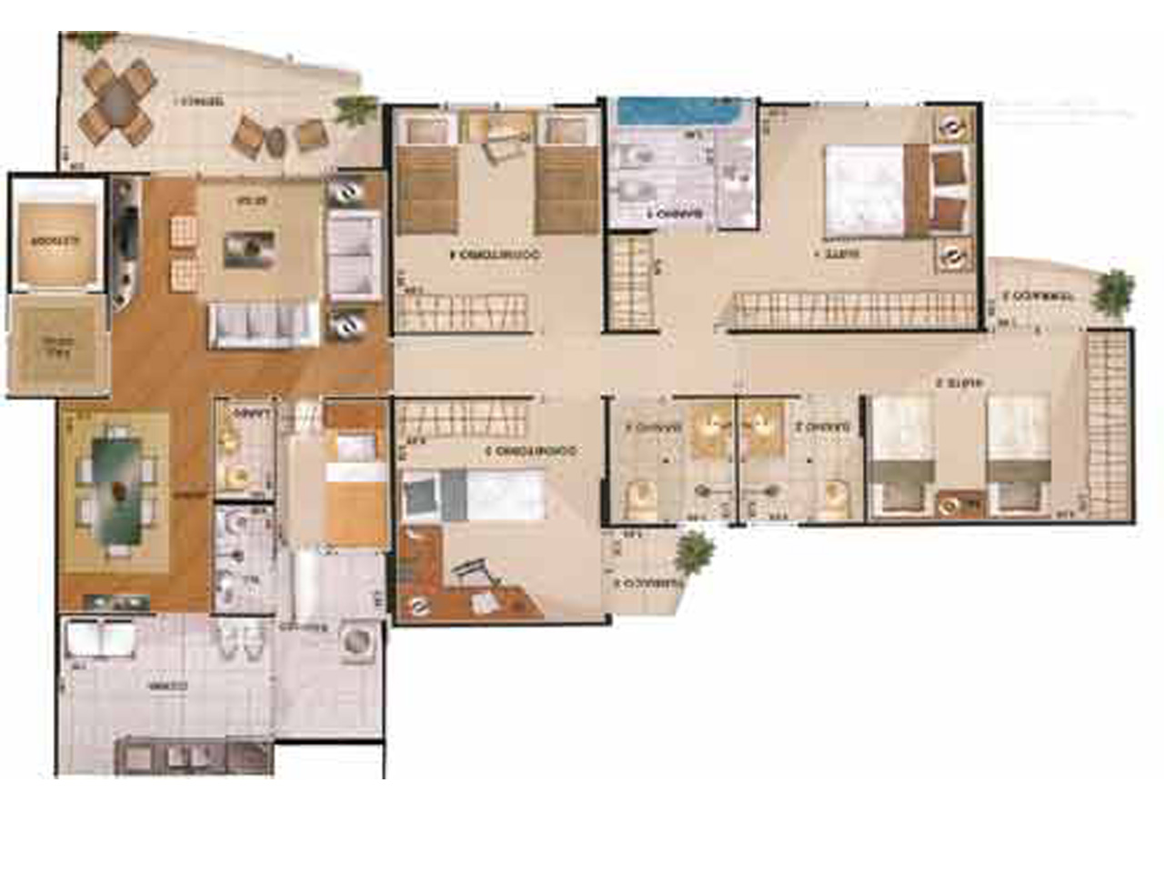 Apartamento à venda com 4 quartos, 125m² - Foto 5