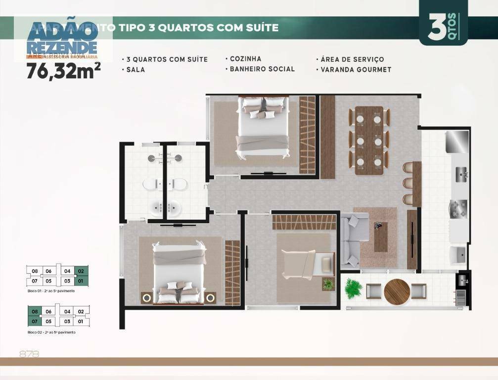 Apartamento à venda com 2 quartos, 63m² - Foto 23