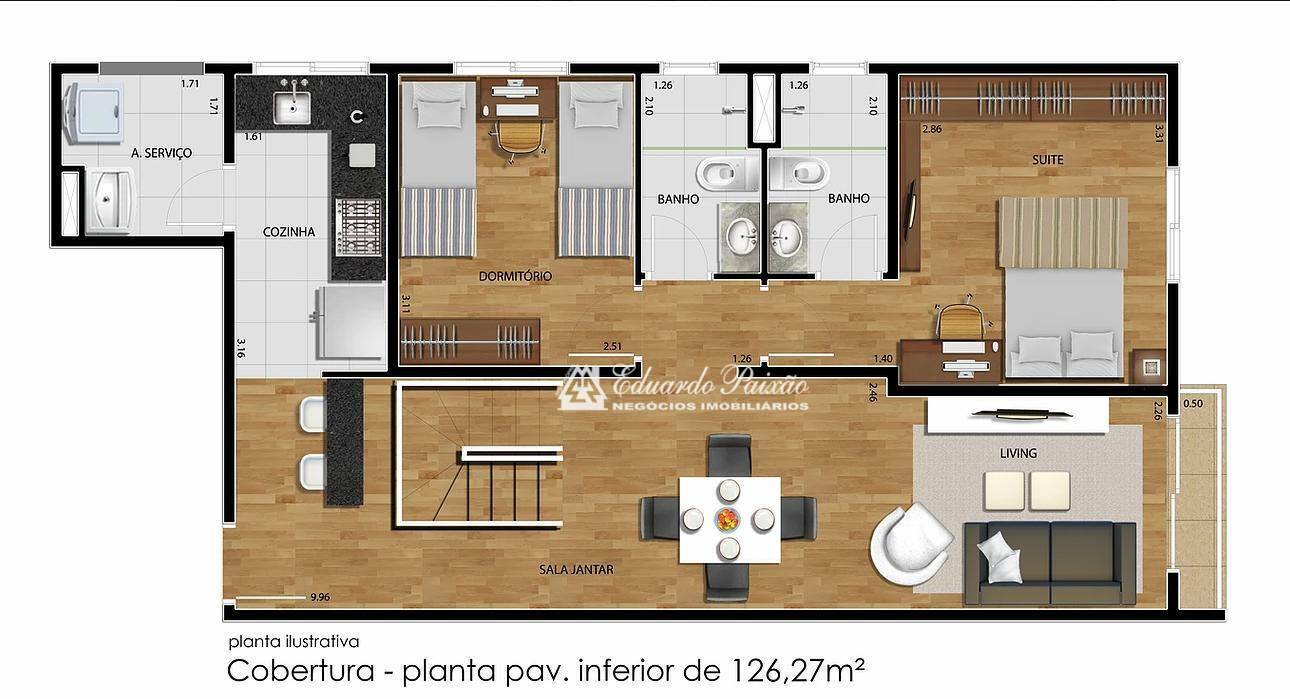 Apartamento à venda com 2 quartos, 65m² - Foto 21