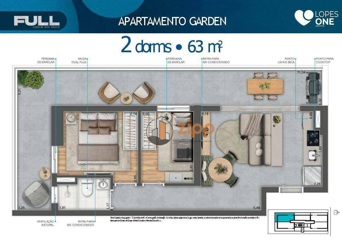 Apartamento à venda com 2 quartos, 40m² - Foto 24