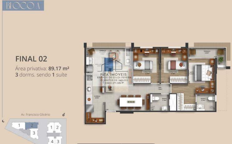 Apartamento à venda com 3 quartos, 94m² - Foto 30