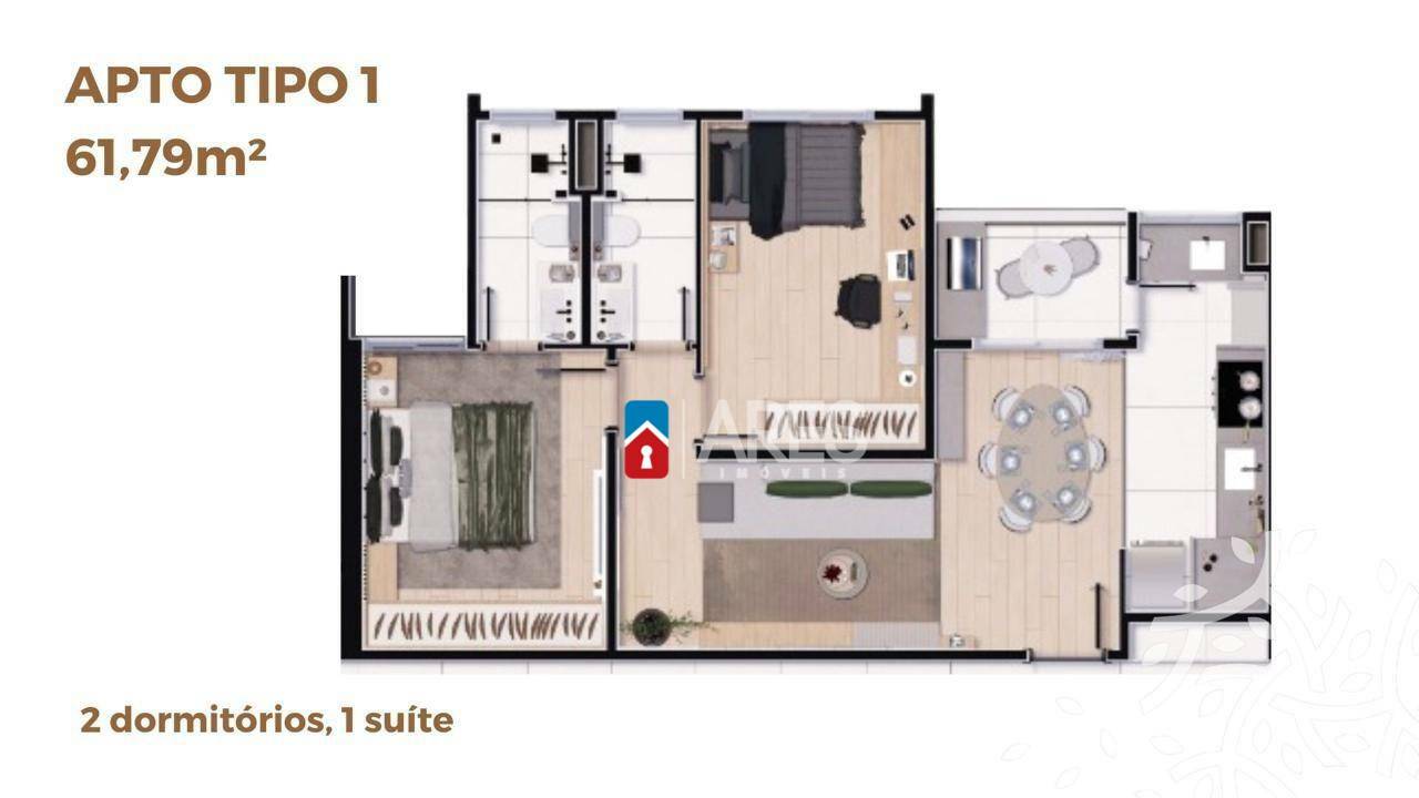 Apartamento à venda com 2 quartos, 61m² - Foto 43