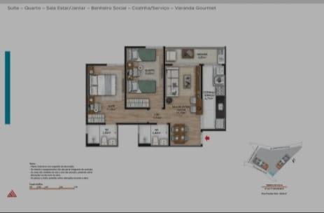 Apartamento à venda com 2 quartos, 55m² - Foto 9