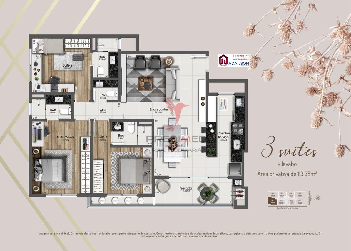 Apartamento à venda com 2 quartos, 7405m² - Foto 19