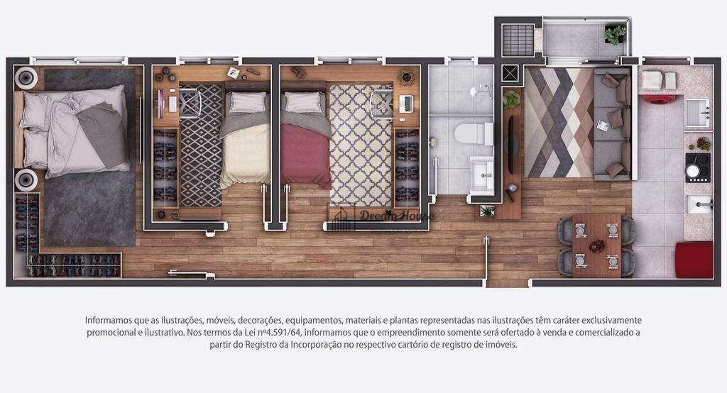 Apartamento à venda com 3 quartos, 57m² - Foto 15