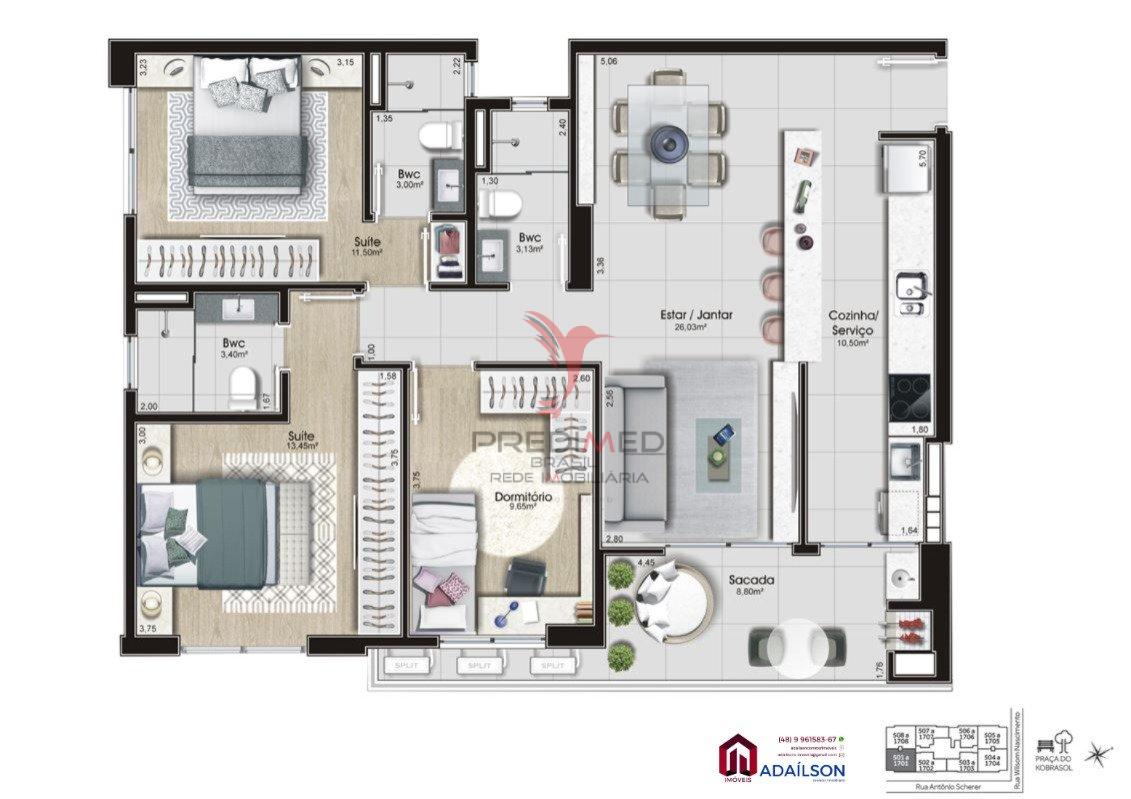 Apartamento à venda com 2 quartos, 84m² - Foto 24