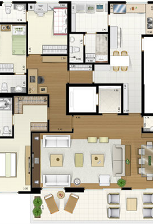 Apartamento à venda com 4 quartos, 169m² - Foto 4