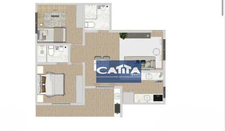 Apartamento à venda com 2 quartos, 35m² - Foto 2