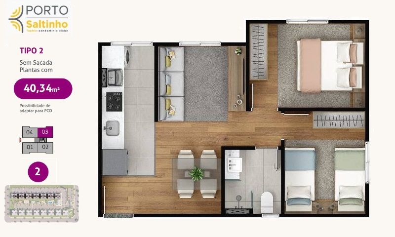 Apartamento para alugar com 2 quartos, 40m² - Foto 27