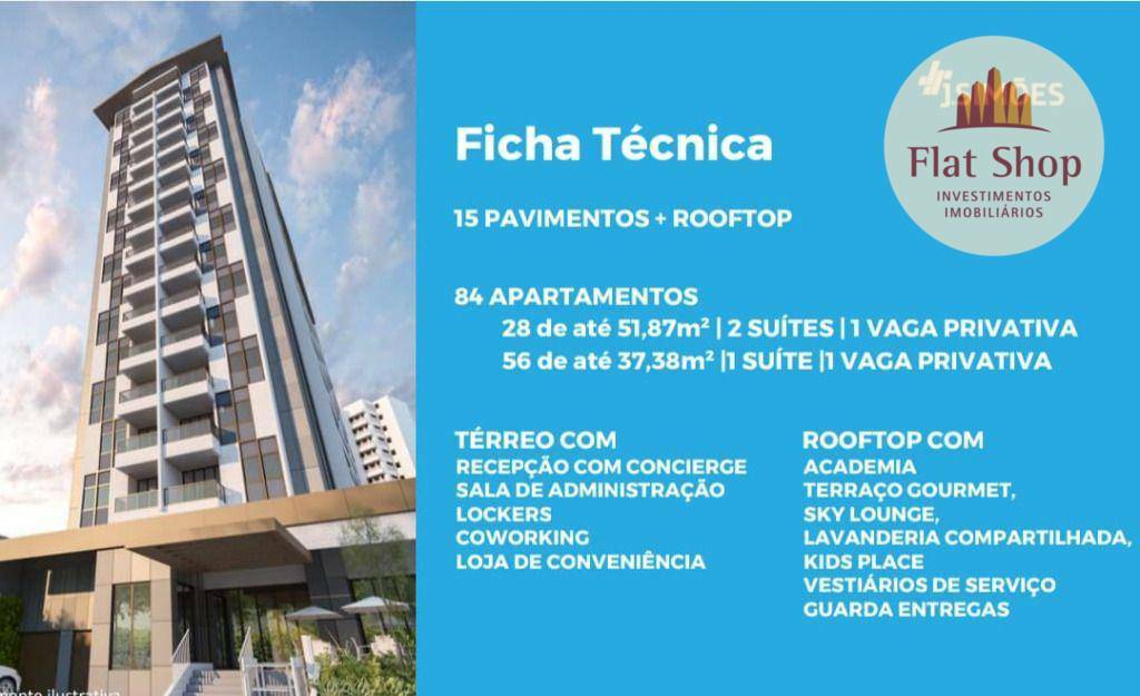 Apartamento à venda com 1 quarto, 37m² - Foto 14