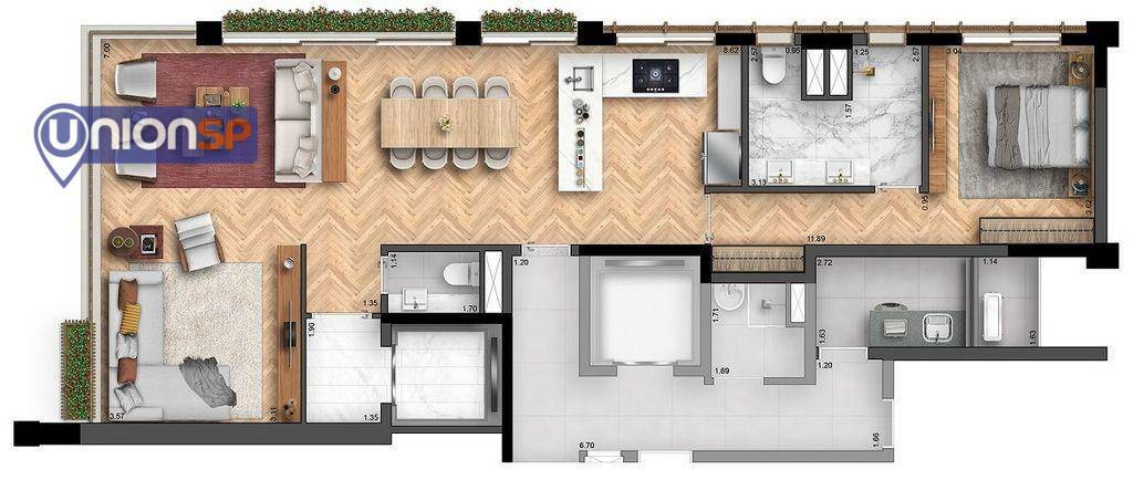 Apartamento à venda com 2 quartos, 105m² - Foto 28