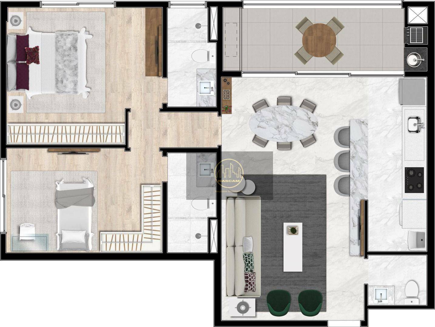 Apartamento à venda e aluguel com 2 quartos, 87m² - Foto 52