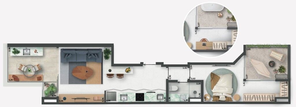 Apartamento à venda com 1 quarto, 55m² - Foto 20