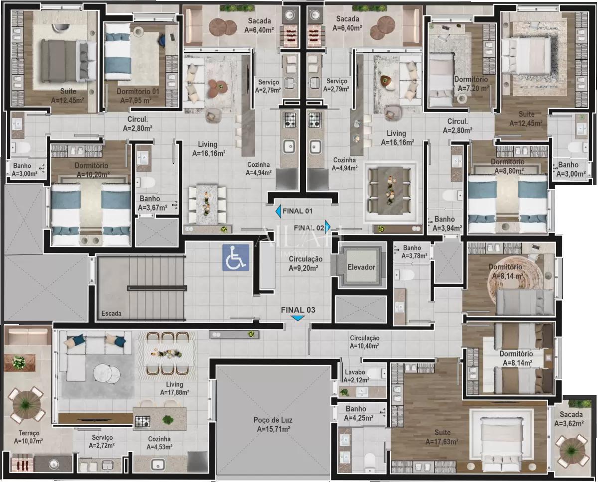 Apartamento à venda com 3 quartos, 113m² - Foto 5