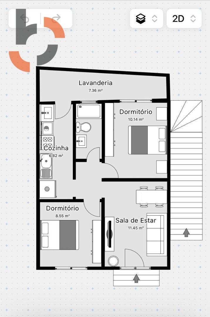 Casa à venda com 2 quartos, 43m² - Foto 2