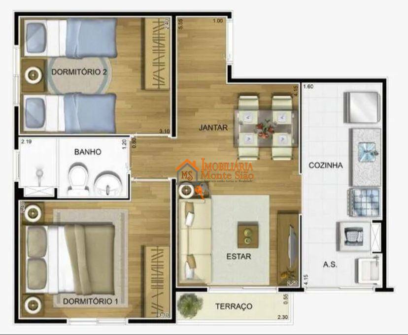 Apartamento à venda com 2 quartos, 46m² - Foto 11