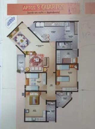 Apartamento à venda com 4 quartos, 119m² - Foto 2