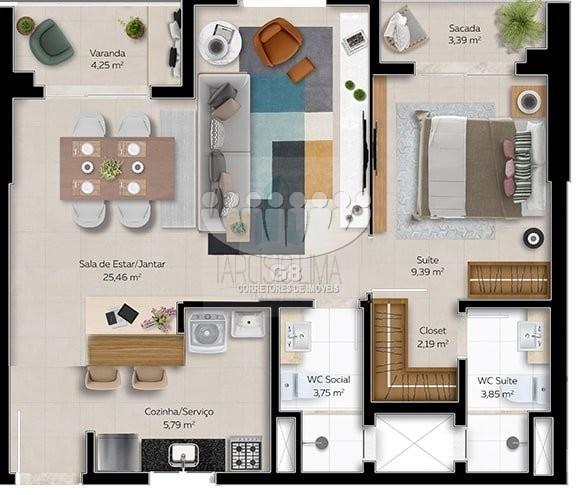 Apartamento à venda com 2 quartos, 65m² - Foto 21