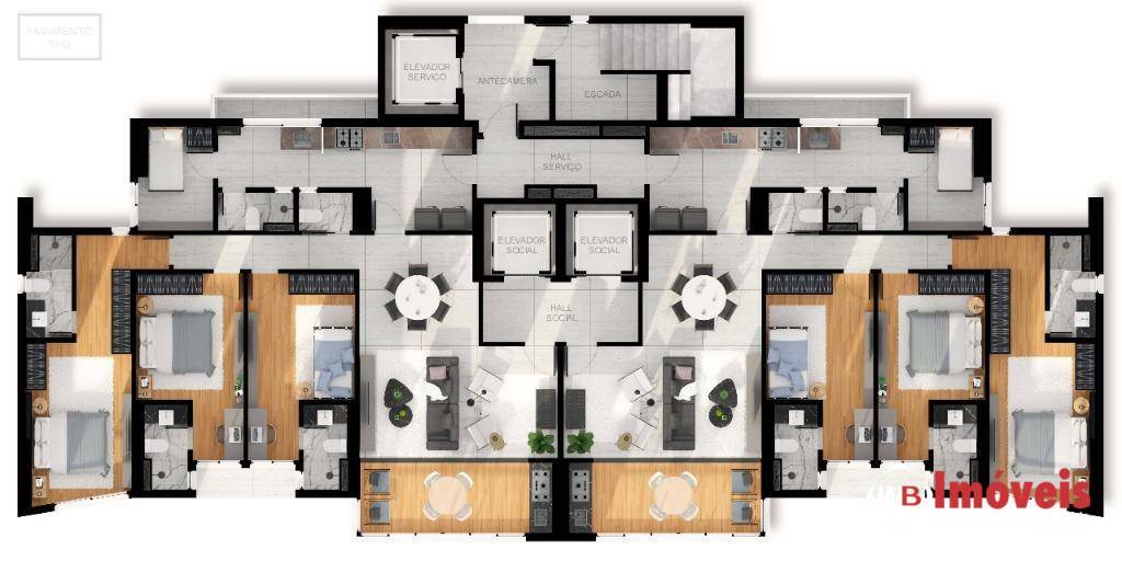 Apartamento à venda com 3 quartos, 133m² - Foto 18