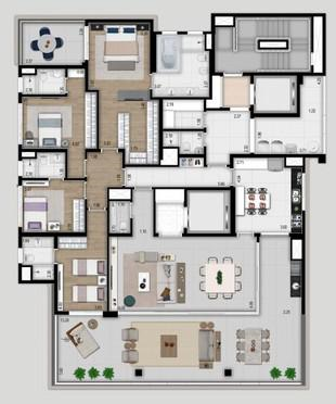 Apartamento à venda com 4 quartos, 270m² - Foto 10