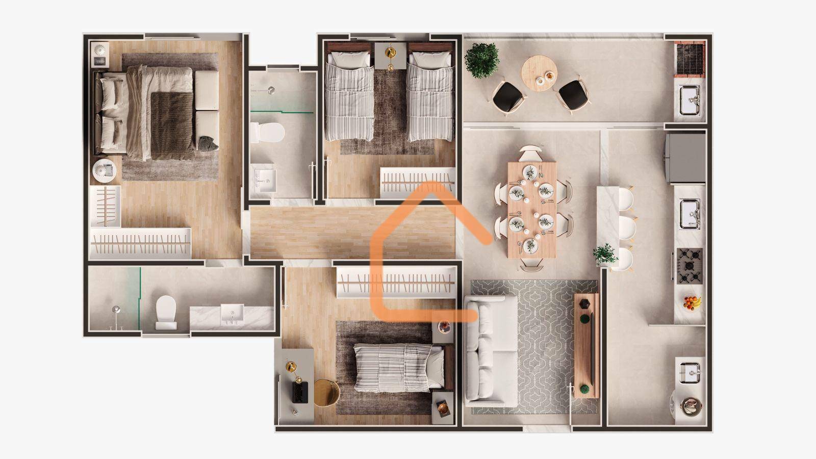 Cobertura, 3 quartos, 147 m² - Foto 8