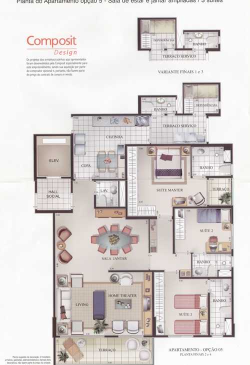 Apartamento à venda com 4 quartos, 140m² - Foto 3