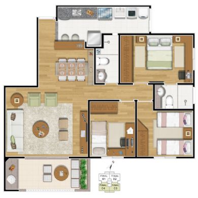 Apartamento à venda com 3 quartos, 88m² - Foto 6