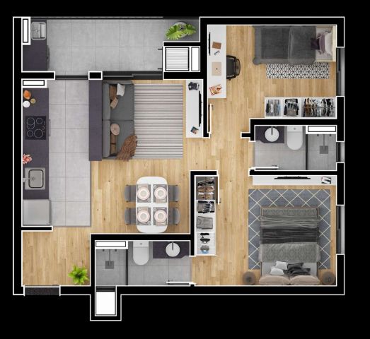 Apartamento à venda com 2 quartos, 54m² - Foto 63