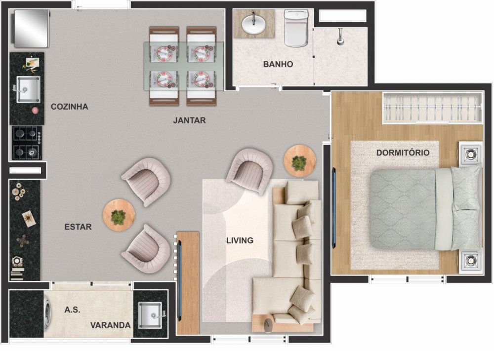 Apartamento à venda com 2 quartos, 39m² - Foto 35