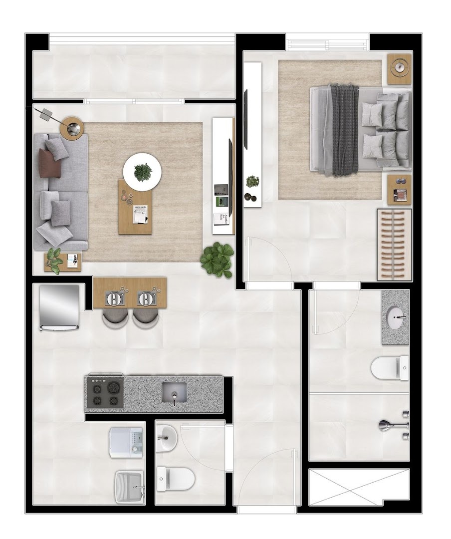 Apartamento à venda com 1 quarto, 49m² - Foto 12