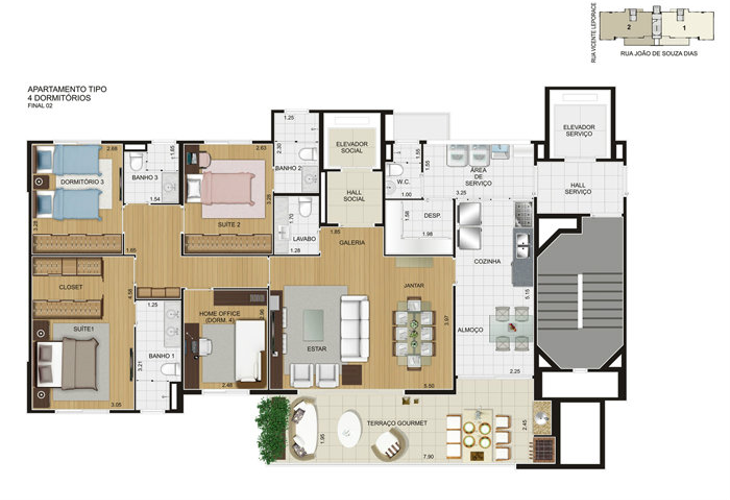 Apartamento à venda com 4 quartos, 145m² - Foto 5