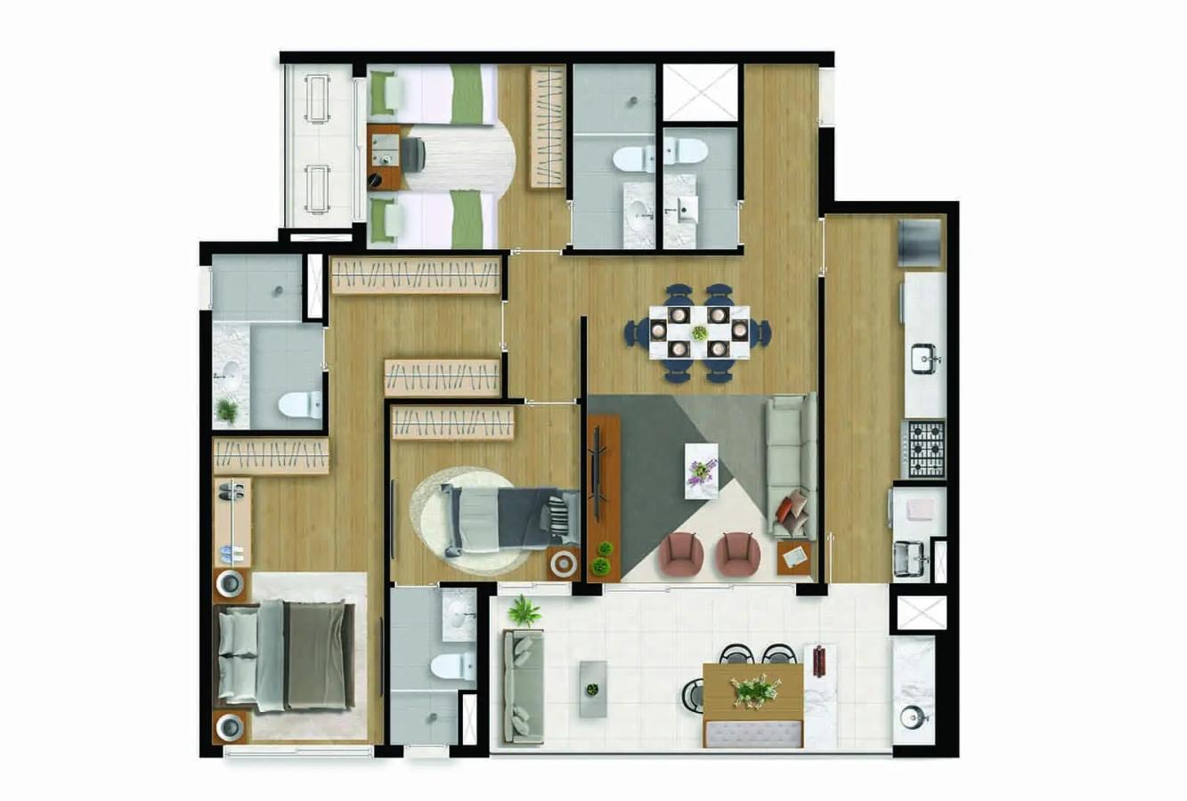 Apartamento à venda com 3 quartos, 28110m² - Foto 39