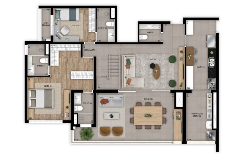 Apartamento à venda com 3 quartos, 102m² - Foto 44