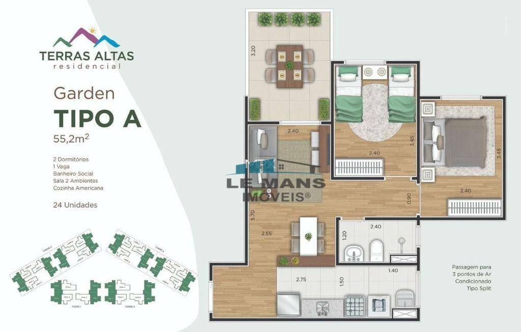 Apartamento à venda com 2 quartos, 57m² - Foto 16