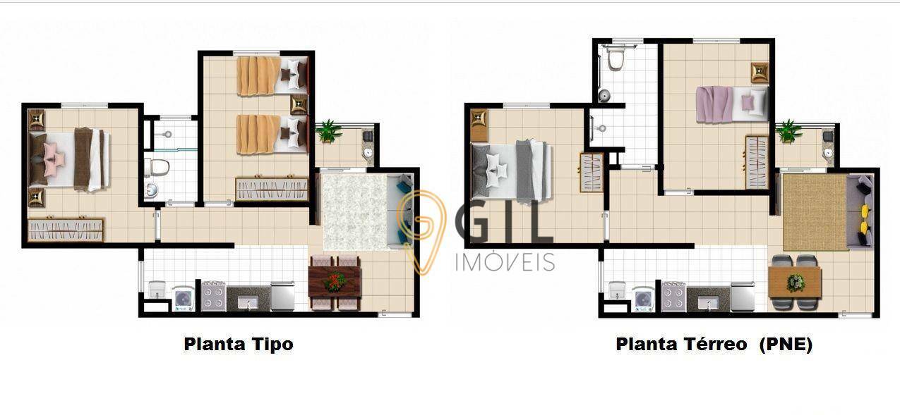 Apartamento à venda com 2 quartos, 50m² - Foto 24