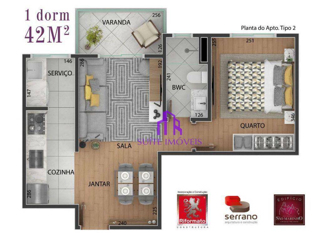 Apartamento à venda com 2 quartos, 51m² - Foto 7