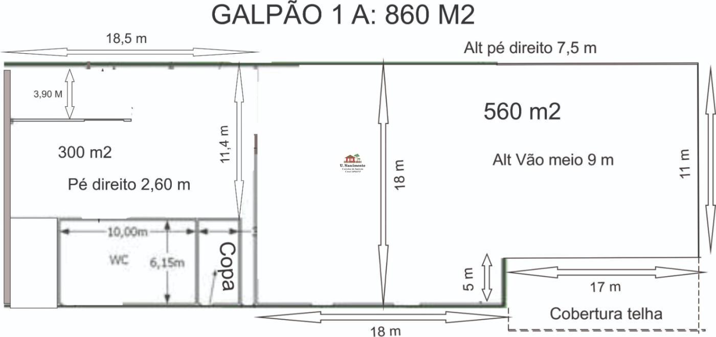 Depósito-Galpão-Armazém para alugar, 860m² - Foto 6