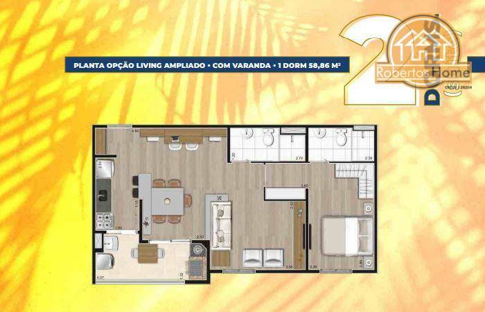 Apartamento à venda com 1 quarto, 47m² - Foto 36