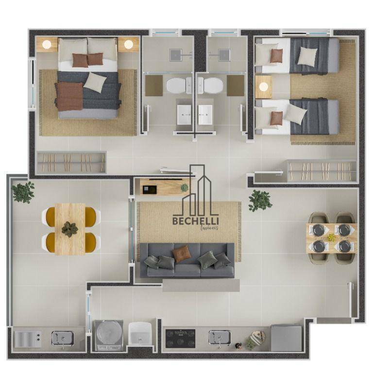 Apartamento à venda com 2 quartos, 58m² - Foto 22