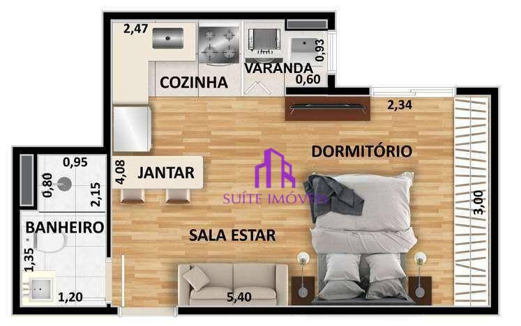 Apartamento à venda com 2 quartos, 61m² - Foto 5