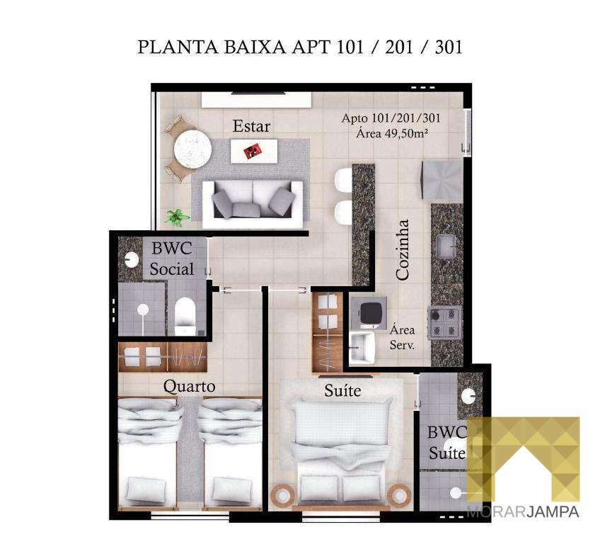 Apartamento à venda com 2 quartos, 45m² - Foto 18