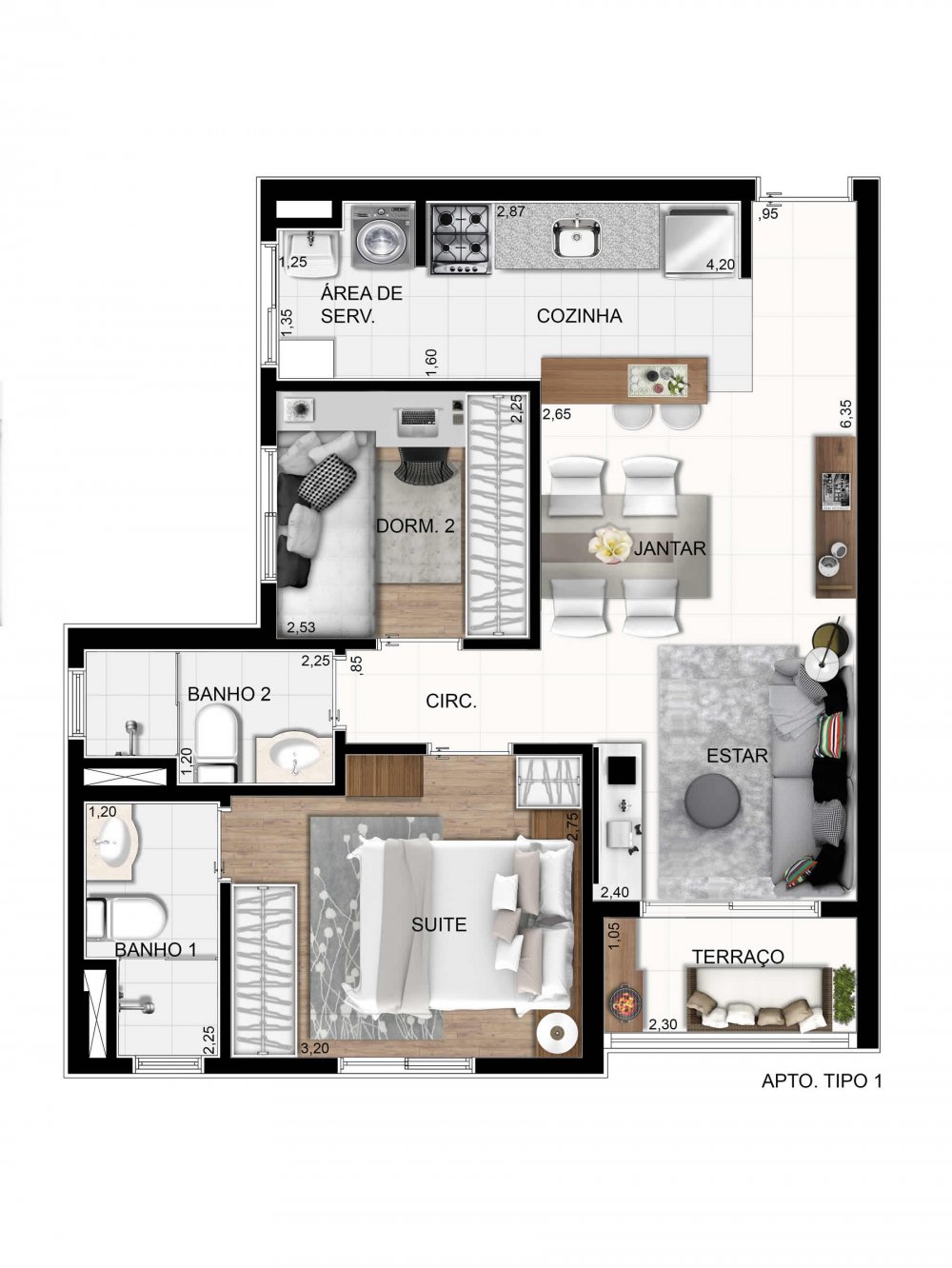 Apartamento à venda com 2 quartos, 46m² - Foto 20