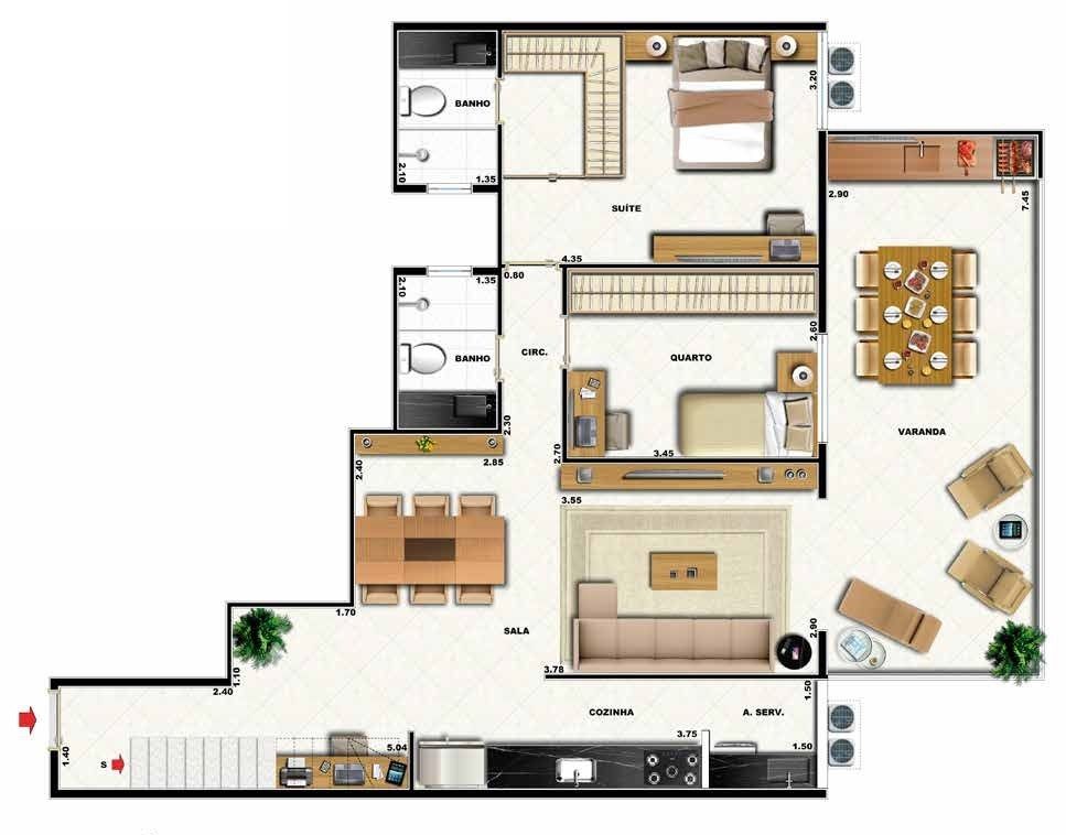 Cobertura à venda com 2 quartos, 187m² - Foto 24