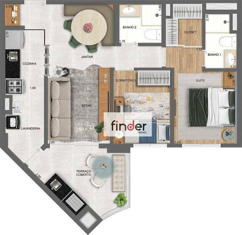 Apartamento à venda com 2 quartos, 69m² - Foto 76