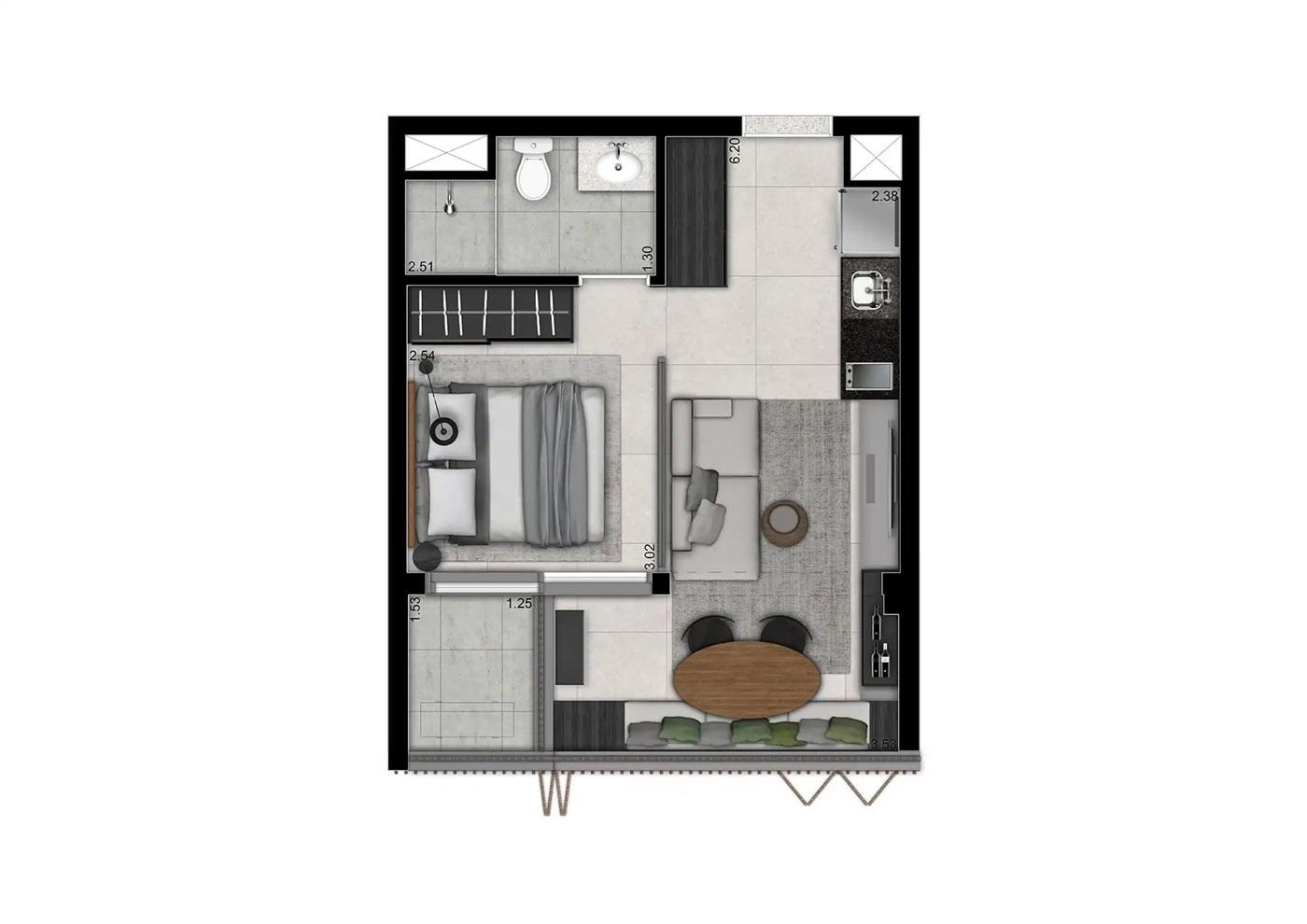 Apartamento à venda com 1 quarto, 2339m² - Foto 28